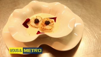 METRO – NOIX DE SAINT-JACQUES À LA CRÈME DE COMBAVA