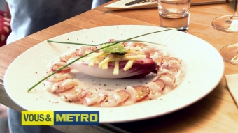 METRO – CARPACCIO DE SAINT-JACQUES AU CITRON CAVIAR
