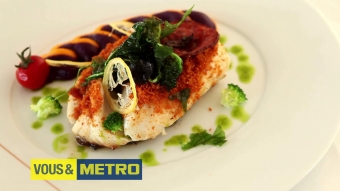 METRO – DOS DE CABILLAUD EN CROÛTE DE CHORIZO